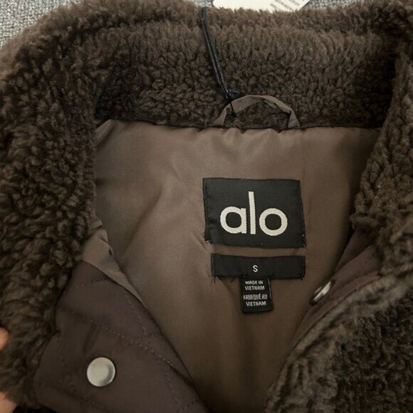 ALO Yoga Espresso Edge Shacket — Women’s Size S - Picture 5 of 9